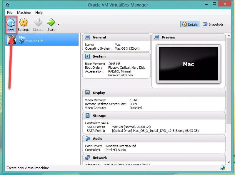 Set up VM VirtualBox for windows 7 Step 1.