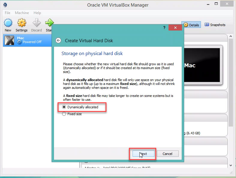 Set up VM VirtualBox for windows 7 Step 6.