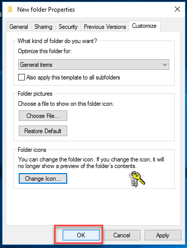Change Folder icon Step 4.