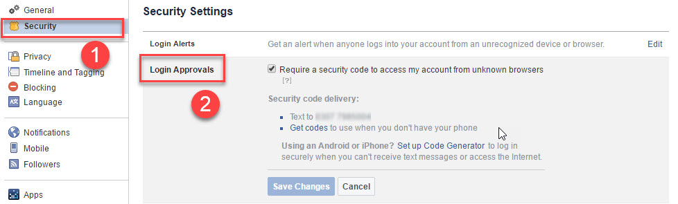 Secure Facebook Account