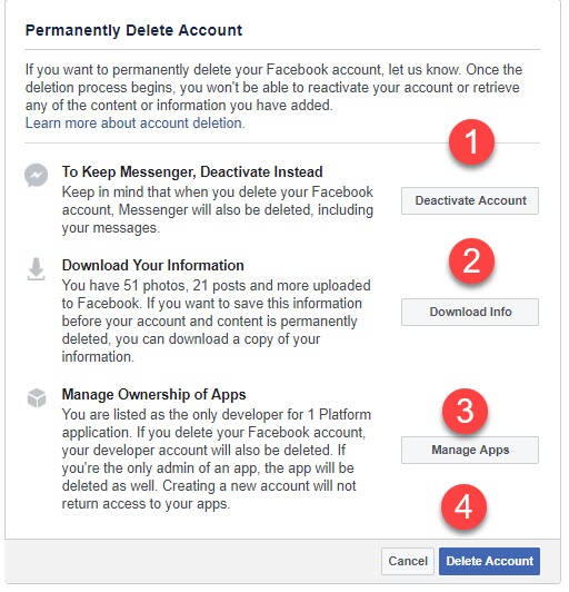 How To Delete Facebook
