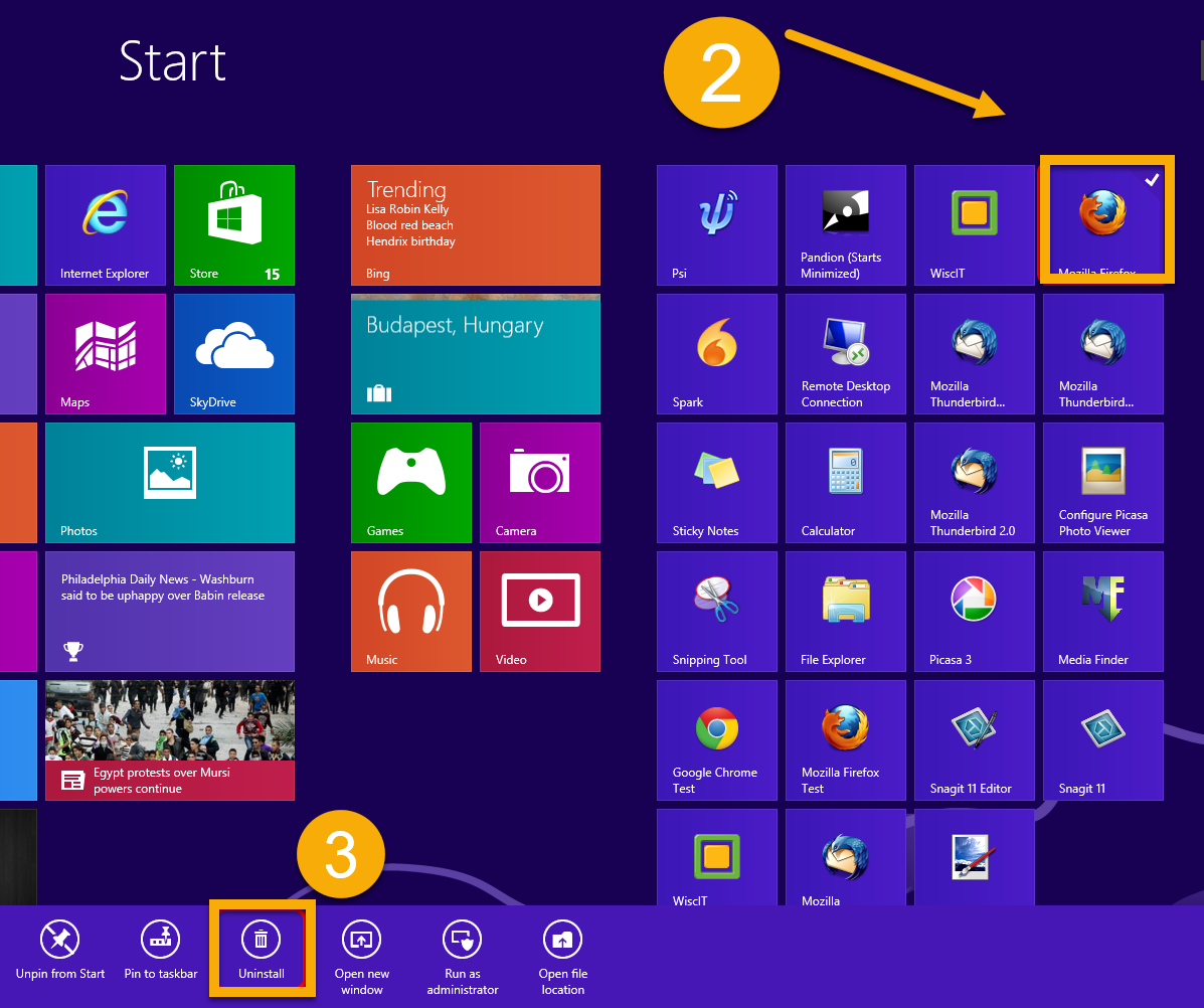 How To Uninstall Apps On Windows 8