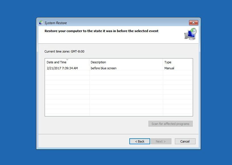 Usually, system restore points are automatically created