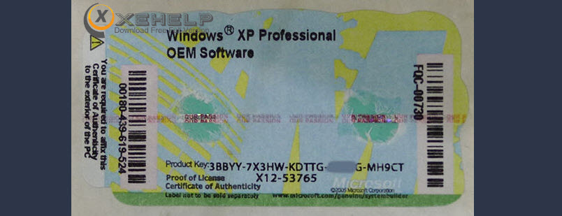 Windows xp professional sp3 product key  